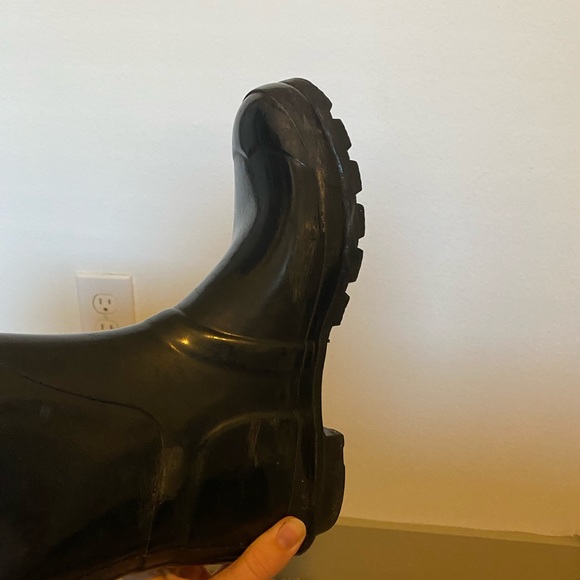 Hunter Tall Rain Boots Black Size 7 - Picture 5 of 5